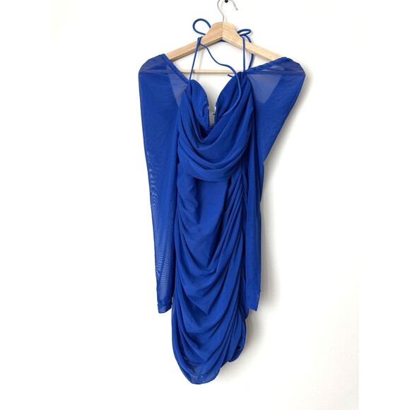 Hello‎ Molly WHISKEY SOUR DRESS BLUE luxury adjustable shoulder strapp navy XL - Picture 5 of 10